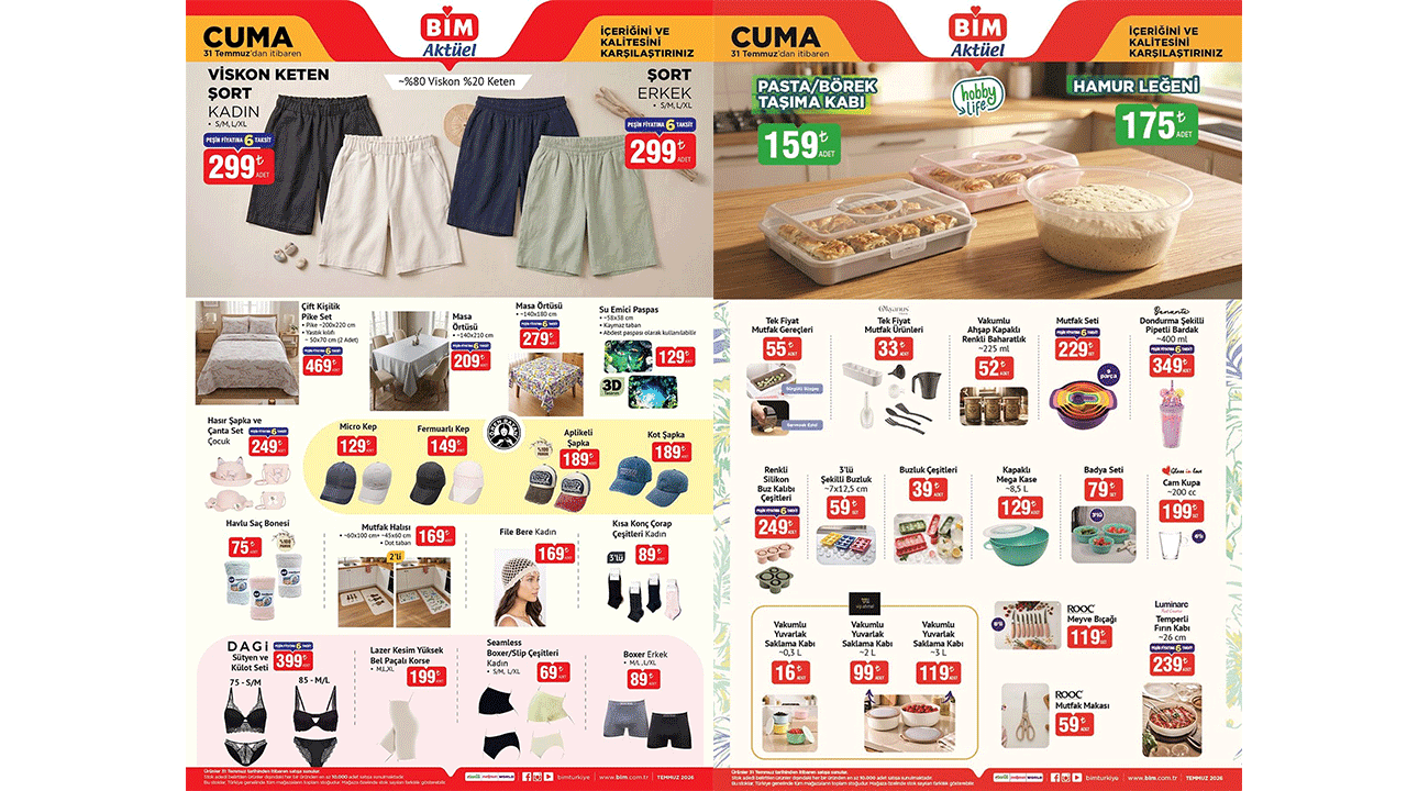 BİM, Tefal Düdüklü Tencereyi 159 TL'ye Sunuyor: 31 Temmuz‑7 Ağustos Arası Perakende Şoku